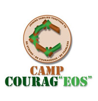 Camp Courag'EOS' logo. Camp Courag'EOS' logo.